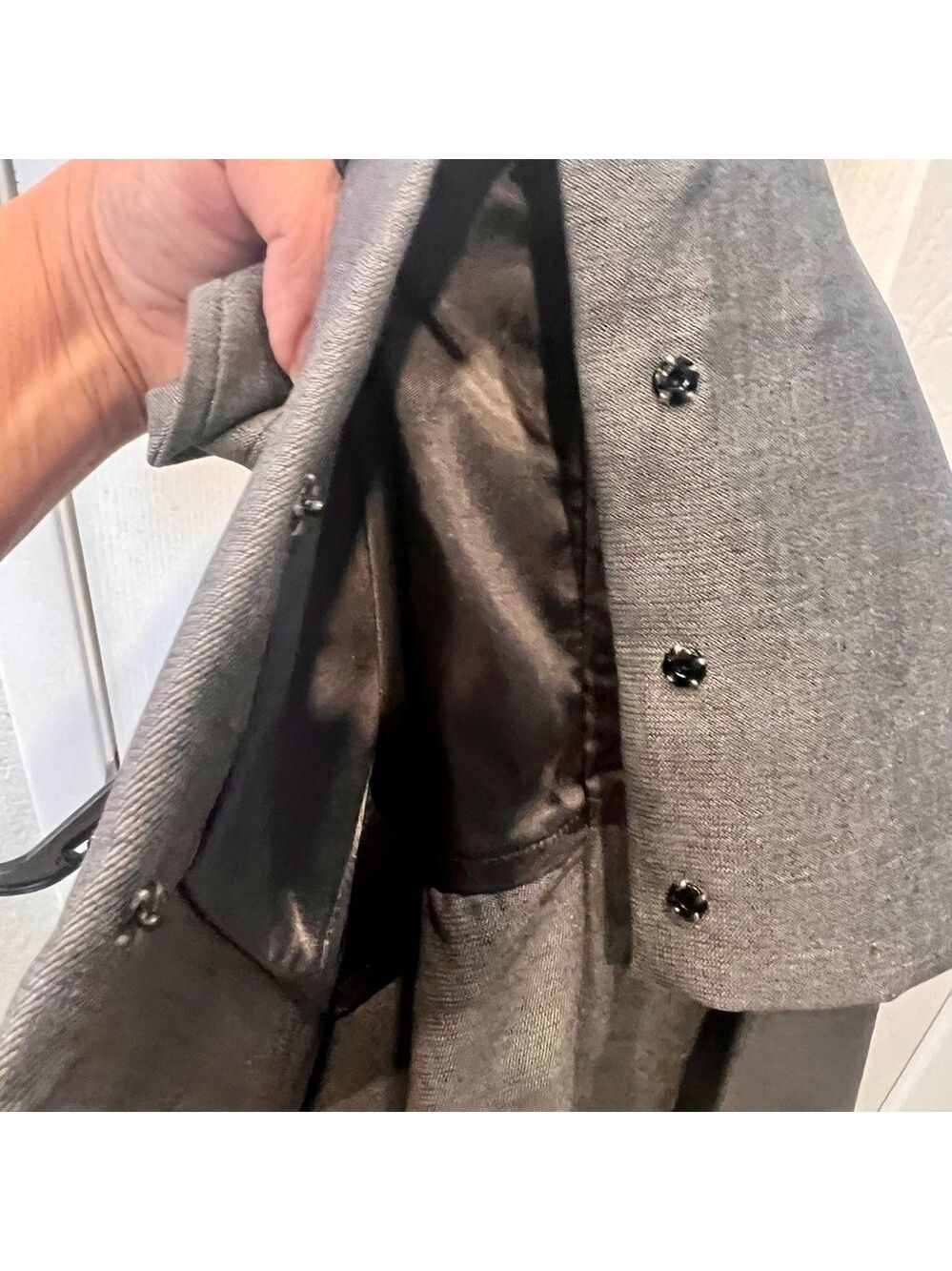 Max MARA gray bubble hem dress. Made in Italy. Size 10 - Picture 9 of 13